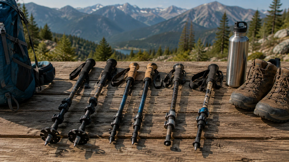 Best hiking poles for beginners on a mountain trail
