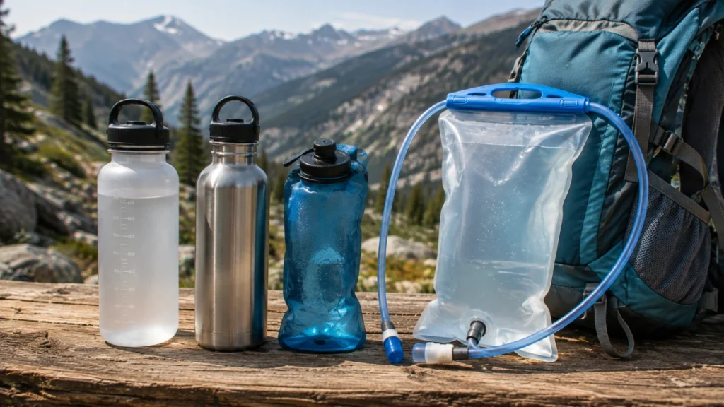 Hiking water bottles and hydration systems for a beginner hiker